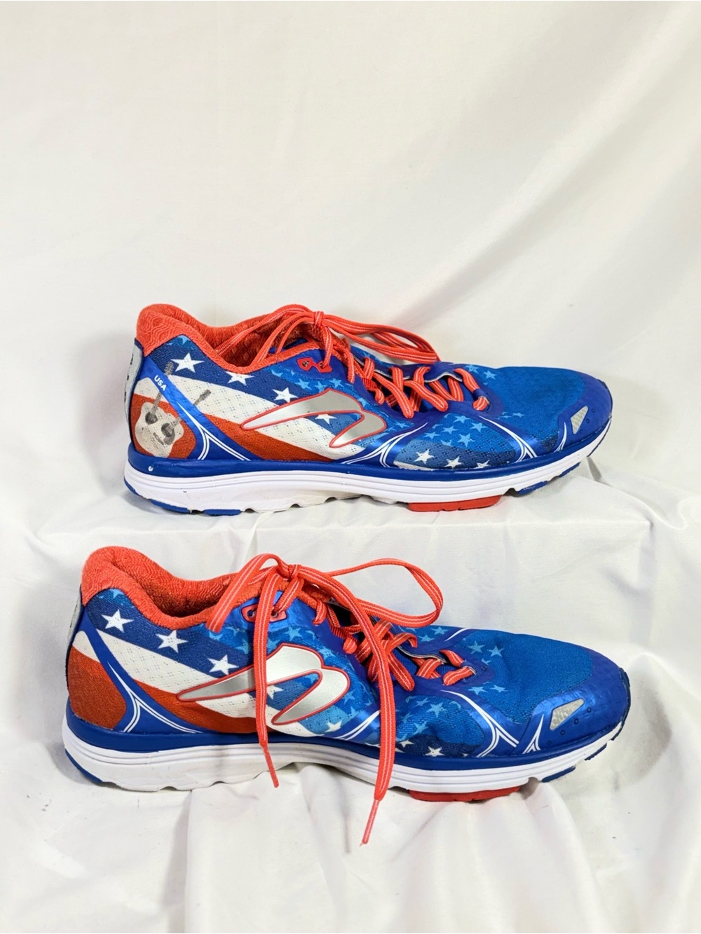 Newton Taps Gatlin Brothers size men 9.5 W 11 Running Shoes Patriotic Blue & Red